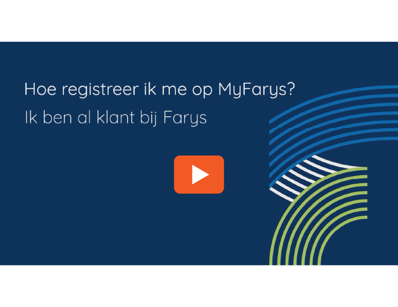 Registreren op MyFarys als bestaande klant